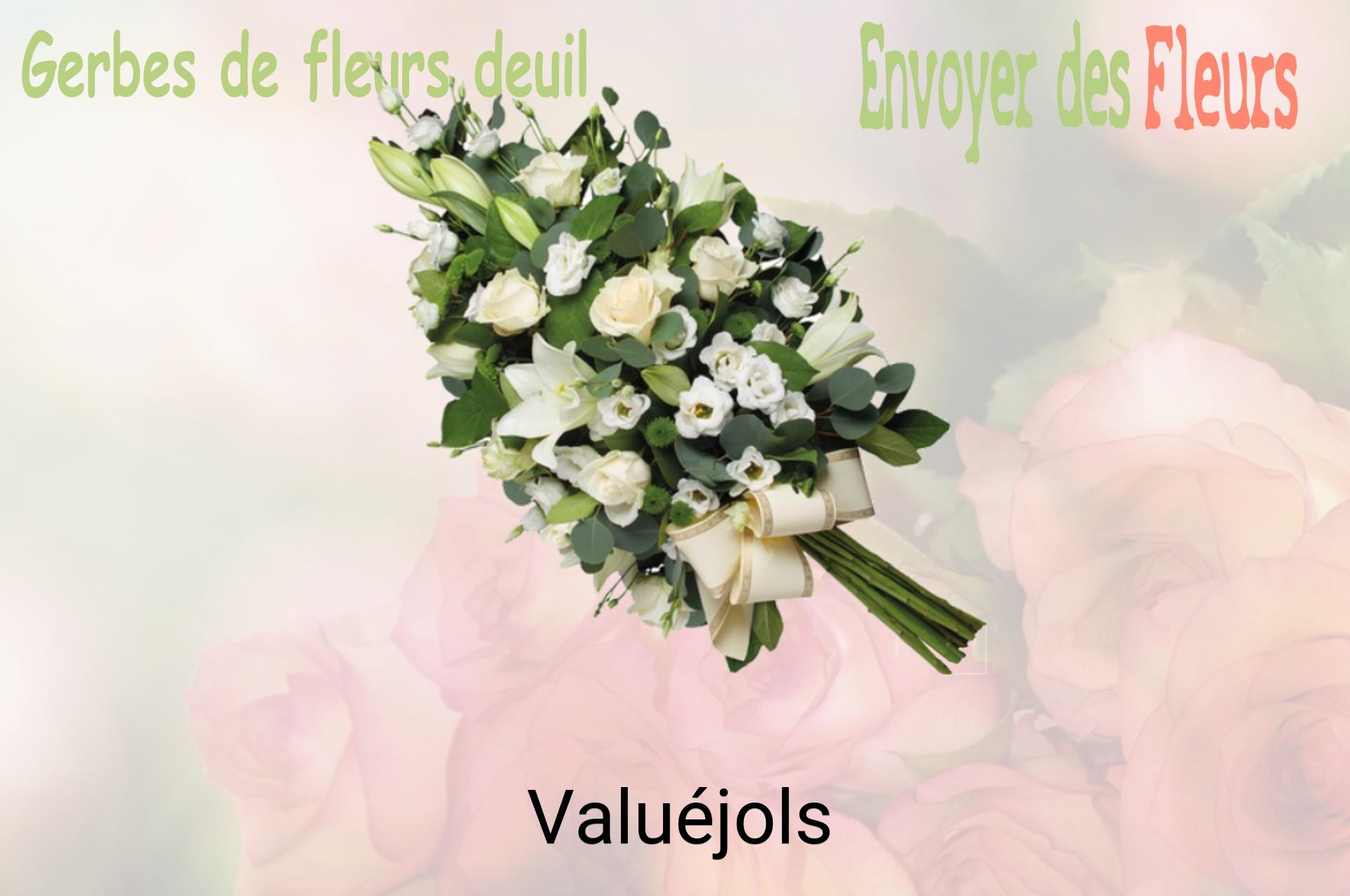 Gerbe de fleurs de deuil livrée à Valuéjols